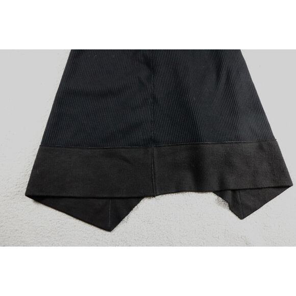 Ter Et Bantine Skirt Black Knit 42 Asymmetrical Avant Garde 6 Midi Italy - Picture 7 of 9